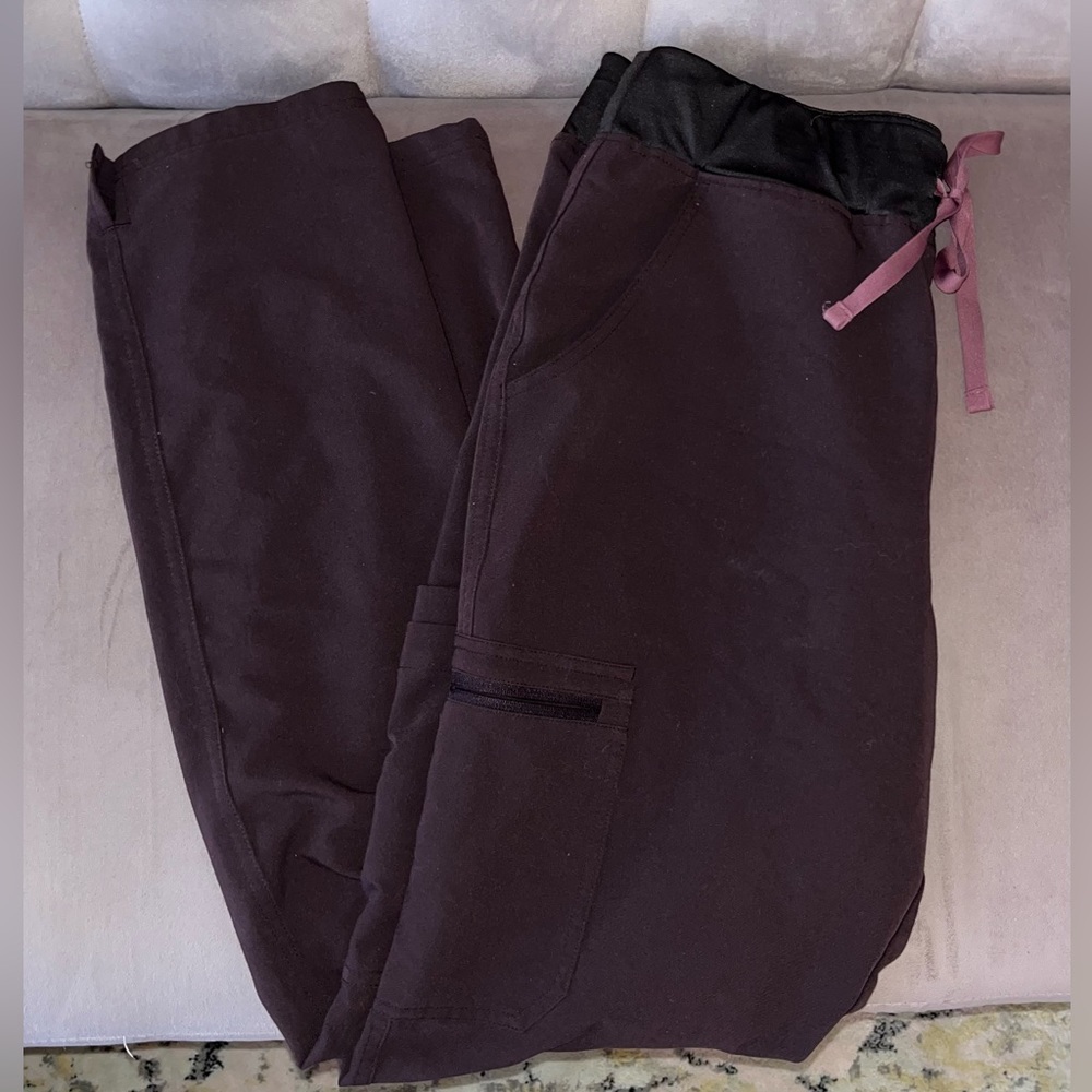 FIGS Espresso Brown Yola Scrub Pants Size Large Tall (L/T)